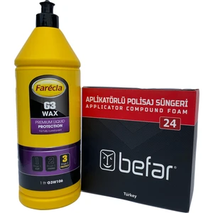 G3 Wax Cila 1l +Befar Cila Süngeri (02403 150X45MM)