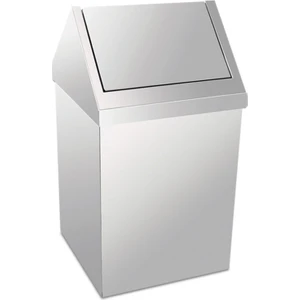 3800-354 Krom Çatı Kapaklı Çöp Kovası Krom 54 Lt