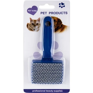 Lion Pet Kedi Köpek Tarağı Boncuk Uçlu Hassas Derili Petler Için Mavi