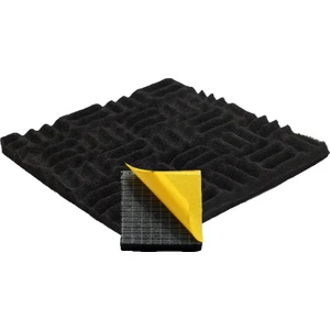 Ses Yalıtımı Akustik Labirent Sünger Yanmaz Yapışkanlı 30MM 60 Dns 50X50