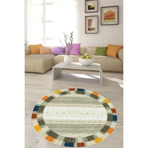 Bona Fortuna Balpeteği Geometrik Desenli Etnik Dijital Baskı Yıkanabilir Kaymaz Taban Salon Halı ve Yollu