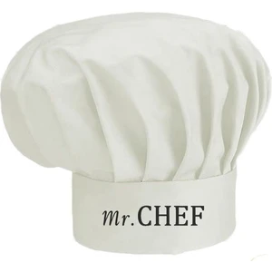 Mr.chef Nakış Işlemeli Mantar Kep Aşçı Şef Şapkası