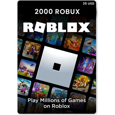 Roblox Gift Card 2000 Robux Fiyatı - Taksit Seçenekleri