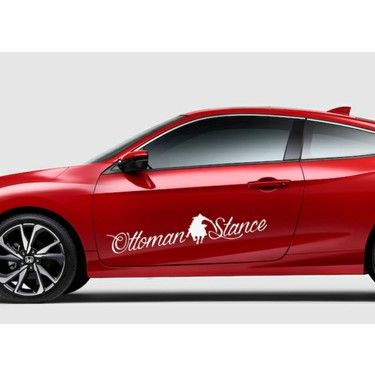 "Biz Osmanli Torunuyuz" Car/Laptop Decal - Turkish Tugra Design, Removable