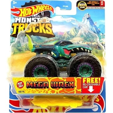 Hot Wheels Monster Trucks MEGA WREX yellow silver blue Decal 1:64