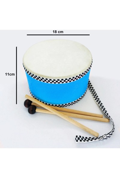 Ayas Eğitici Oyuncak Askılı Davul 18 cm ( Deri )