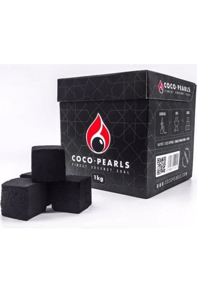 Coco Pearls Nargıle Kömürü 1 kg 64 Adet Kömür 1 Paket