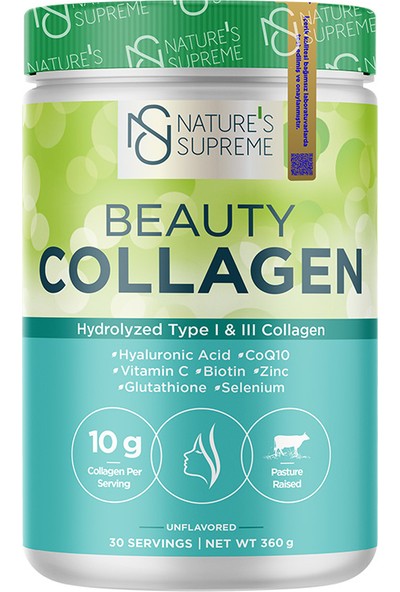 Nature's Supreme Beauty Collagen Powder 360 gr Aromasız