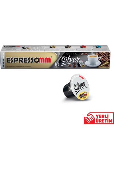 Espressomm Silver Kapsül Kahve 20'li Nespresso Uyumlu