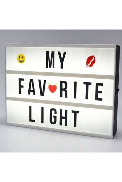 Zen A6 Lightbox Led Işıklı Yazı Panosu Dekoratif Hediyelik