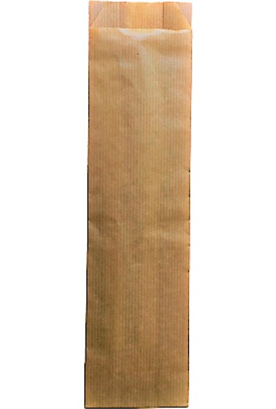 Anadolu Kağıtçılık Çatal Kaşıklık Çizgili Baskısız Şamua Kraft Kese Kağıdı 7X28 cm 10 kg 3400'LÜ