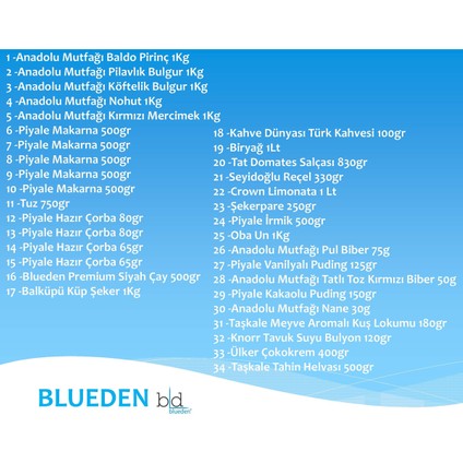 Kurban Kumanya Yardım Erzak Kolisi 34 Parça 9 Nolu Paket fiyatları