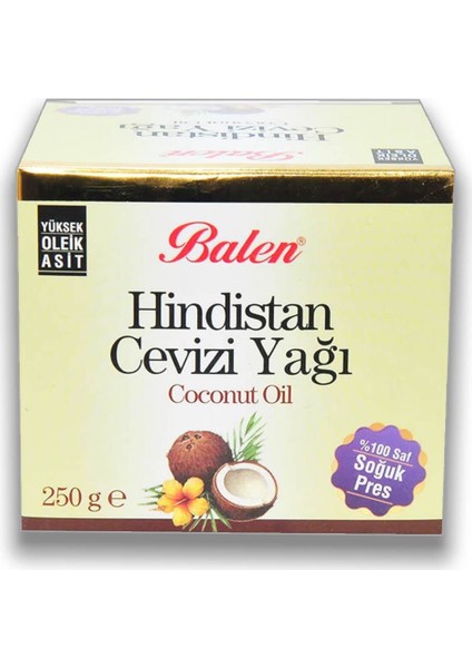 Hindistan Cevizi Yağı Soğuk Pres 3 x 250 gr