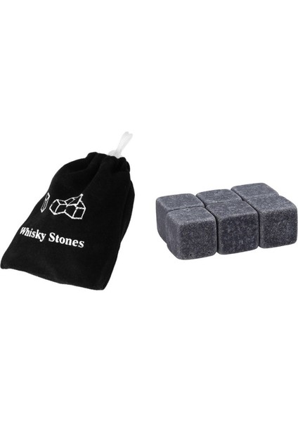 6'lı Meşrubat Taşları Set Chilling Stones 2 Bardak (Yurt Dışından)