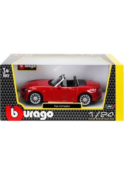 21083 Burago 1:24 Fiat 124 Spider Model Araba