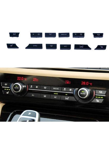 BMW 5 Serisi F10 Klima Kontrol Düğme Seti 12 Parçalı 9331832