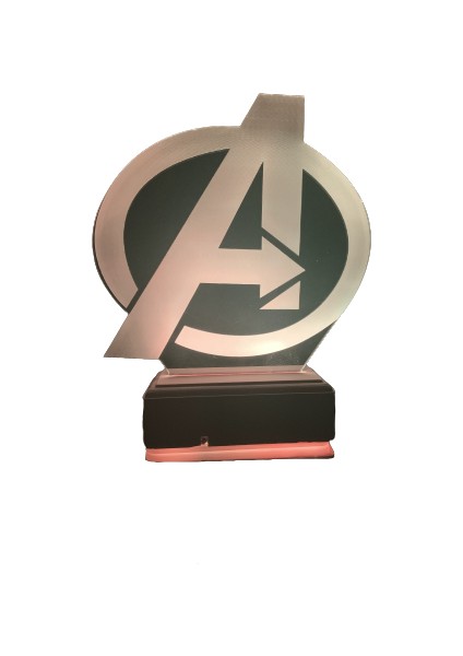 Avengers 16 Renk Dekoratif Lamba