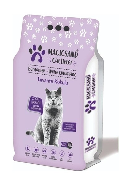 Cat Litter Lavanta Kokulu Ince Taneli Kedi Kumu 10 Lt.
