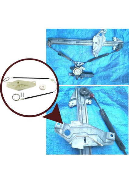 Toyota Corolla E10 AE100 E100 1991-1999 3/4/5 Kapı 6981002051 İçin Ön Sağ Cam Kriko Tamir Seti fiyatları