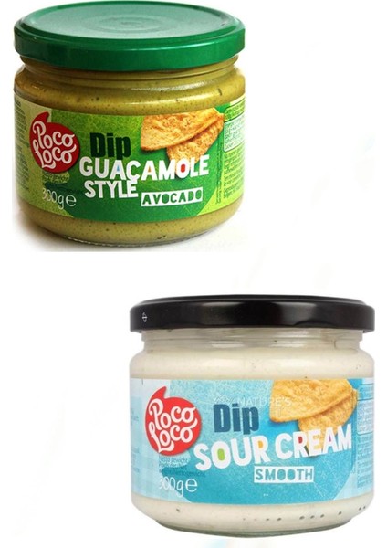 Guacamole (Avakado) Dip Sos 300 gr + Sour Cream (Ekşi Krema) 300 gr