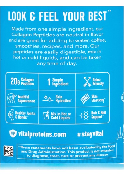 Collagen Peptides Natural Dietary Supplement 567G fiyatları