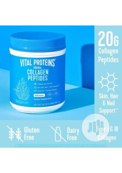 Collagen Peptides Natural Dietary Supplement 567G modelleri