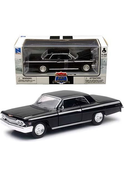 Newray 1:25 Chevrolet Impala Ss 1962 Model Araba Siyah