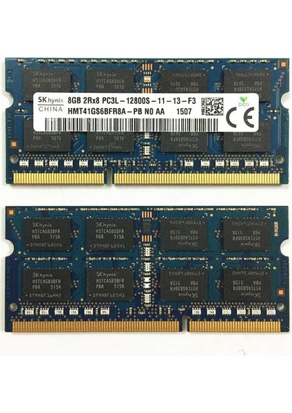 Sk Hynix HMT41GS6BFR8A-PB 8gb 2rx8 PC3L-12800S-11-13-F3 1600MHZ DDR3L 1.35V Notebook Ram