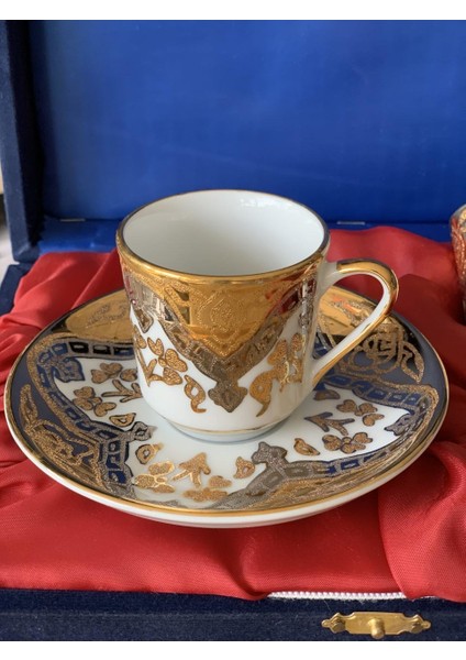 El Dekoru 2 Kişilik Altın Yaldızlı Türk Kahve Fincan Takımı fiyatları