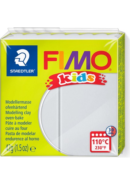 Staedtler Fimo Kids Yumuşak Polimer Kil 42 Gr. 80 Light Grey