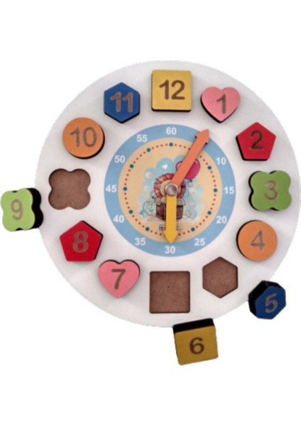 Geometrik Yapboz Oyuncak Ahşap Saat fiyatları