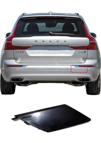 Volvo XC60 Arka Tampon Çeki Demir Kapağı 2018 2019 2020 2021