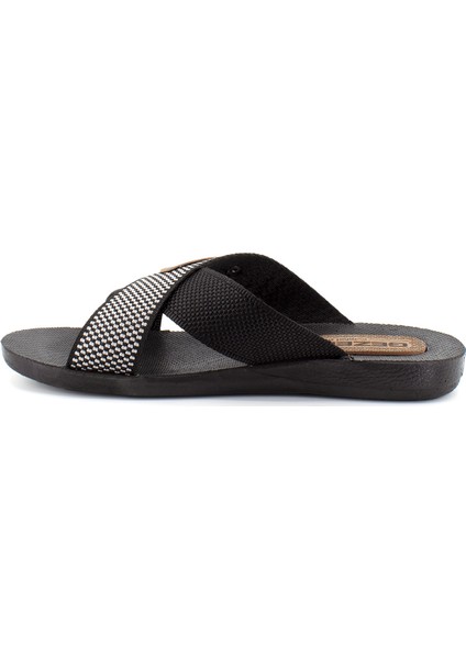 10489 Erkek Terlik Siyah modelleri