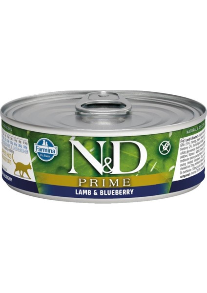 Prime Kuzulu Yabanmersinli Kedi Konservesi 80 gr
