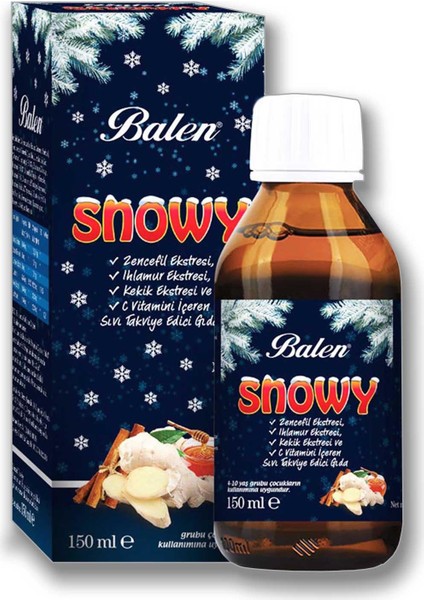 Snowy - Zencefil Ekstresi, Ihlamur Ekstresi Şurup 2 x 150ML fiyatları