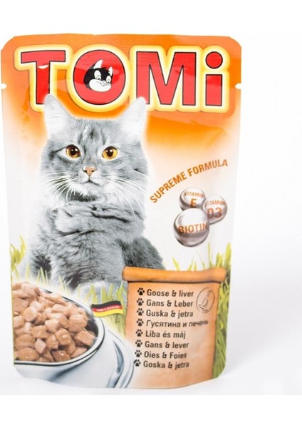 Kazlı ve Ciğerli Yetişkin Pouch Kedi Konservesi 100 gr