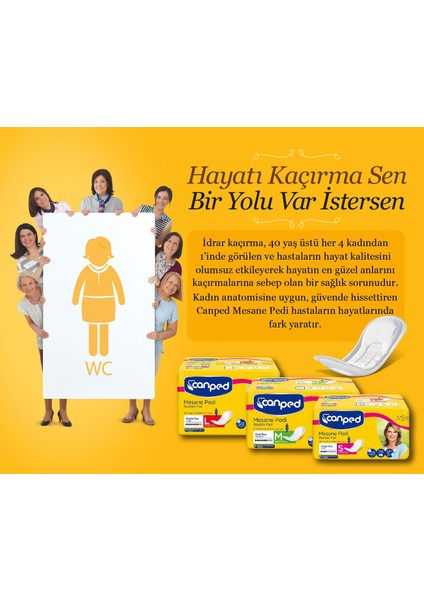 Mesane Pedi Küçük Boy Kadınlar İçin 12 Adet Yüksek Emici Kapasite ile Güvenli Kullanım fiyatları