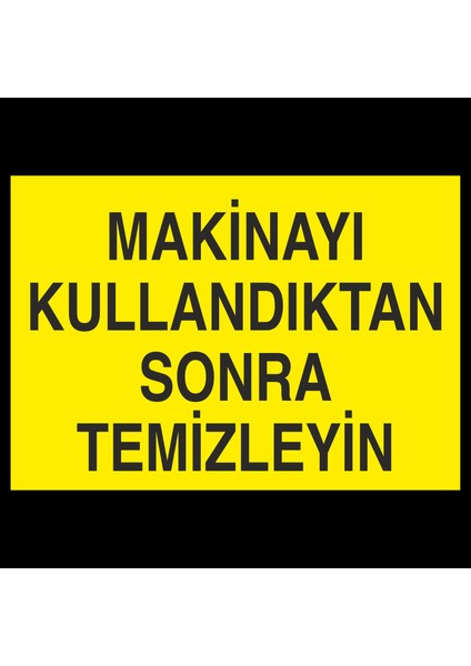 Makinayı Temizle 20 x 30 cm
