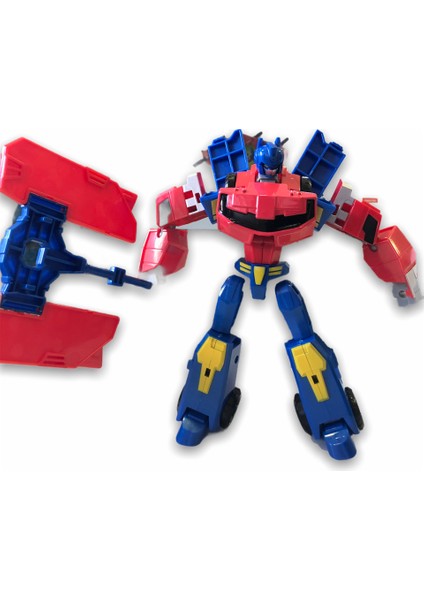 Transformers Tarzında Optimus Prime Bumblebee Grimlock Dönüşen Robot Araba