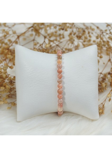 Güneş Taşı Doğal Taş Bileklik