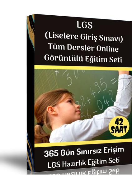 Enine Boyuna Eğitim Lgs (Liselere Giriş Sınavı) Tüm Dersler Online Görüntülü Eğitim Seti