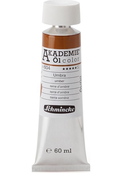 Akademie Öl Color Yağlı Boya 60 ml Seri 1 604 Umber
