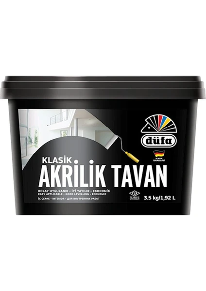 Akrilik Tavan Boyası Beyaz 3.5 kg