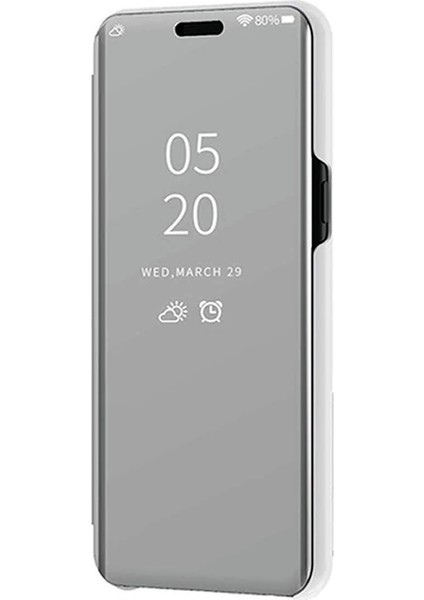 Oppo A7 Aynalı Kapaklı Lüx Kılıf