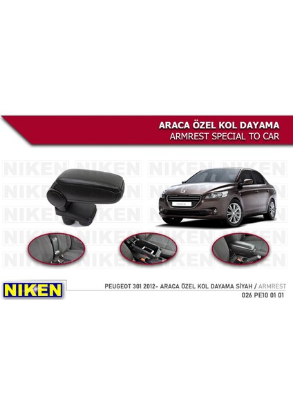 Peugeot 301 Kol Dayama Kolçak Vidasız Araca Özel 2012 Üzeri