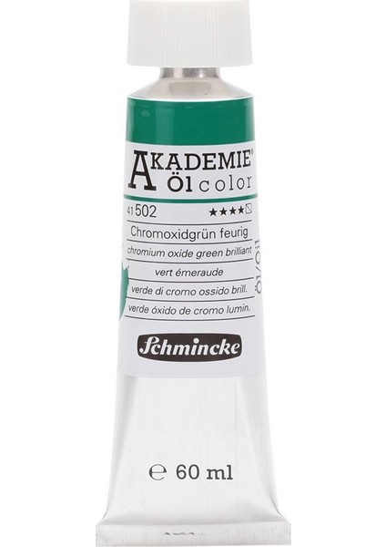 Akademie Öl Color Yağlı Boya 60 ml Seri 1 502 Chromium Oxide Green Brilliant
