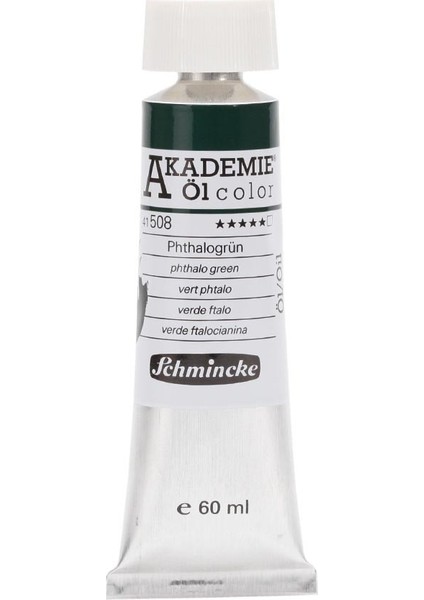 Akademie Öl Color Yağlı Boya 60 ml Seri 1 508 Phthalo Green