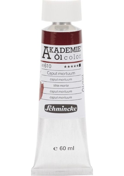 Akademie Öl Color Yağlı Boya 60 ml Seri 1 610 Caput Mortuum