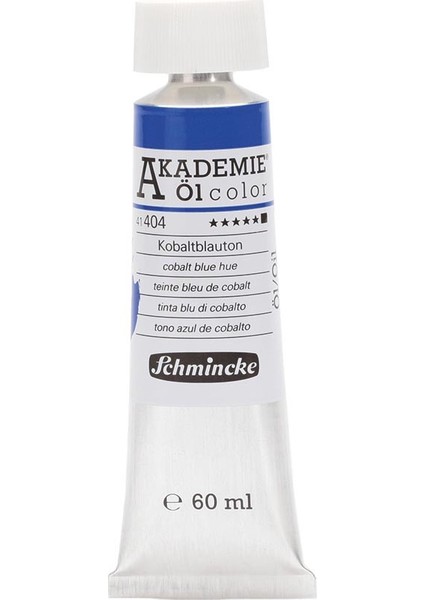 Akademie Öl Color Yağlı Boya 60 ml Seri 1 404 Cobalt Blue Hue