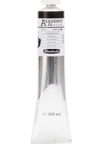 Akademie Öl Color Yağlı Boya 200 ml Seri 1 704 Lamp Black